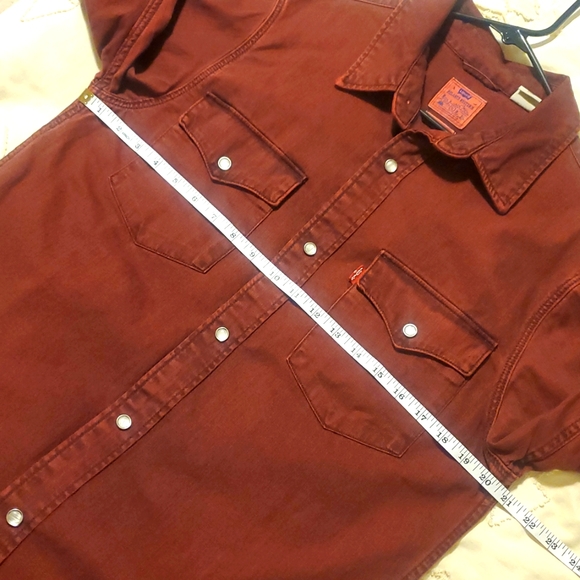 Levi's Western Pearl Snap Jacket Nirvana Print Upcycle - Picture 14 of 16